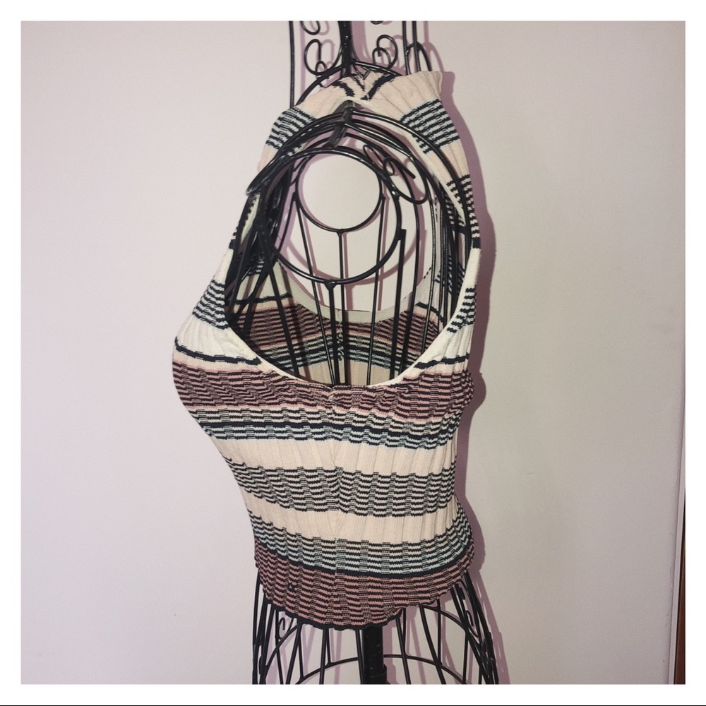 90s stretchy stripe tank